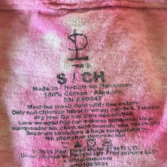Pink Floyd Cropped Tie-Dye Band T-Shirt - Size Small - Picture 5 of 5